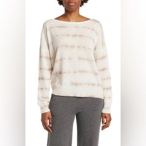 NWT 360 Cashmet Stella Tie Dye Light Sweater SZ S